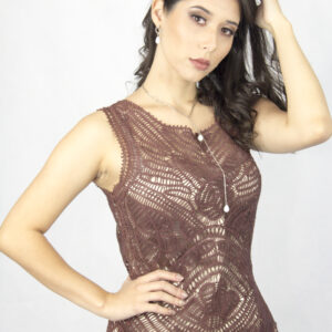Vestido Marrom